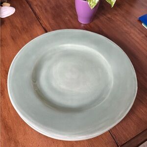 Pottery Bar “Sausalito Sage” Dinner Plates (3)